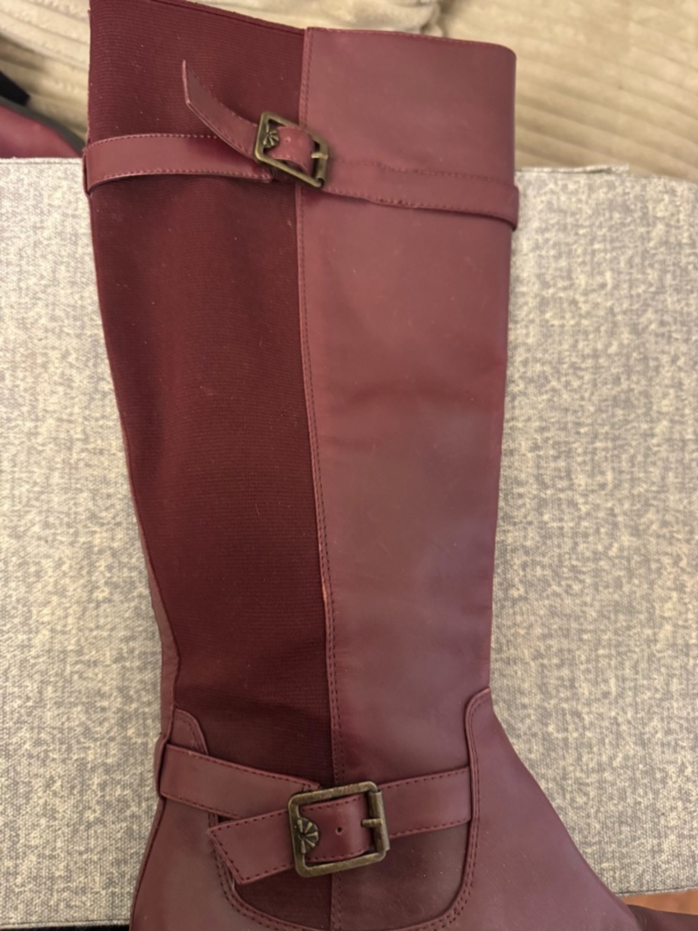Beautiful Burgundy Leather Riding Boots View 5